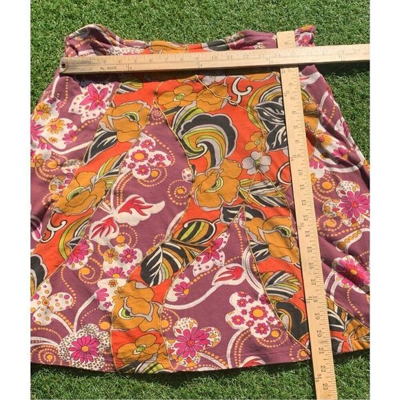 ANTHROPOLOGIE INNER CHILD Hippy Festival floral BOHO A-LINE hippie SKIRT sz 2 - Picture 4 of 7